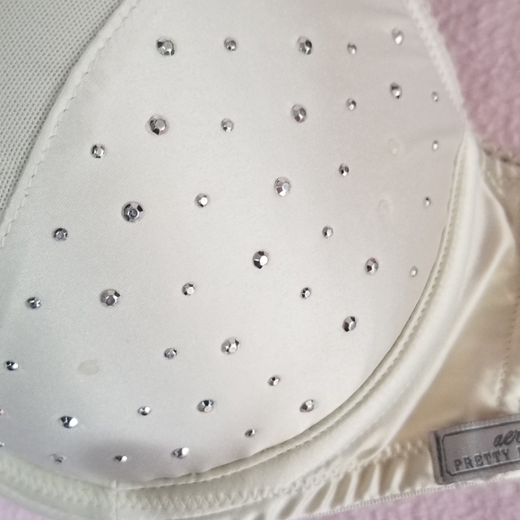 Aerie Pretty Luxuries Rhinestone Reese Bra 34A - Picture 2 of 6